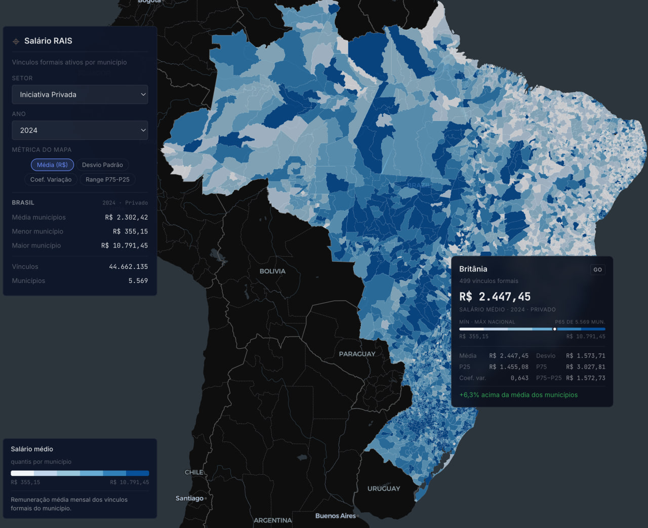 Atlas Salarial do Brasil